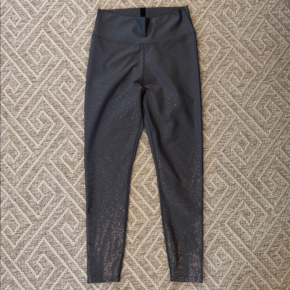 Peloton Show Up Sparkle Charcoal Leggings, Size XL